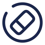 Eraser Circle SVG Icon